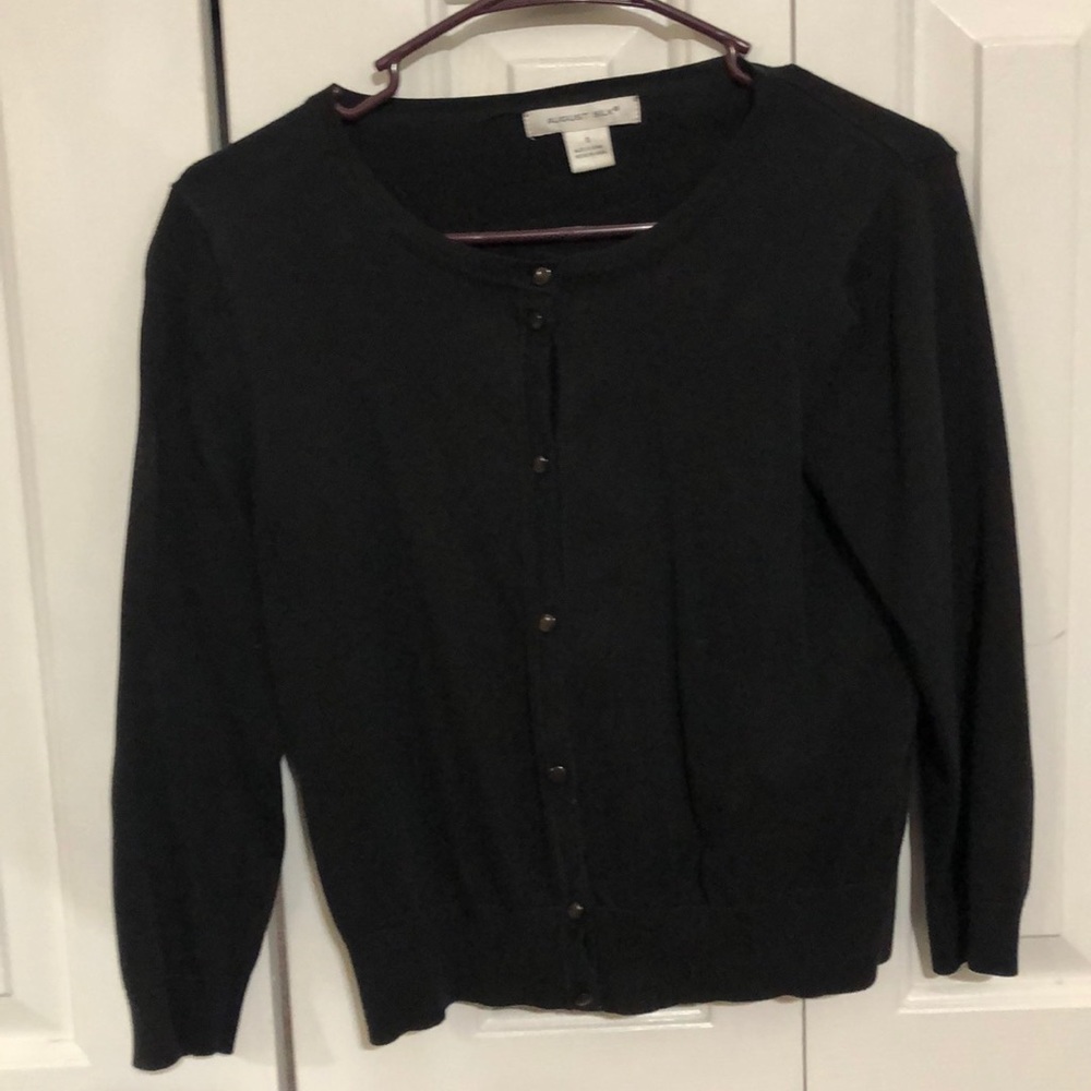 Black cardigan